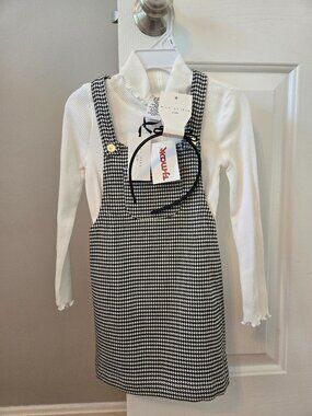 NWT Girls size 3T Max Studio Kids Jumper and headband set